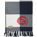 Field and Co100 percent Organic Cotton Check Throw Blanket