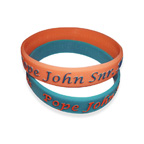 1/2 inch Embossed Printed Wristband