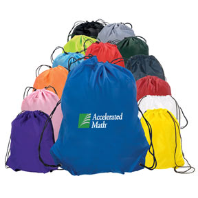 Nylon Drawstring Backpack Custom Promotional